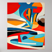 抽象芸術絵画の ポスター (正面)