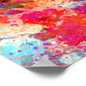 抽象芸術絵画の ポスター (角)