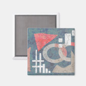 抽象芸術絵画の マグネット (正面/裏面)