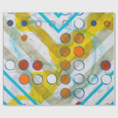抽象芸術絵画の ラッピングペーパー (フラット)