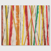抽象芸術絵画の ラッピングペーパー (フラット)