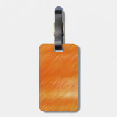 抽象芸術絵画の |レトロオレンジ6 ラゲッジタグ (裏面縦)