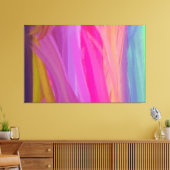 抽象芸術絵画の |レトロカラフル15 キャンバスプリント (インサイチュ (リビング))