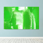 抽象芸術絵画の |レトログリーン10 キャンバスプリント (インサイチュ (ウッドフロア))
