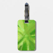 抽象芸術絵画の |レトログリーン5 ラゲッジタグ (裏面縦)