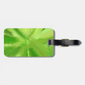 抽象芸術絵画の |レトログリーン5 ラゲッジタグ (裏面横)