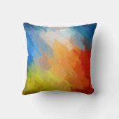 抽象芸術絵画の |レトロ抽象芸術アート クッション (裏面)