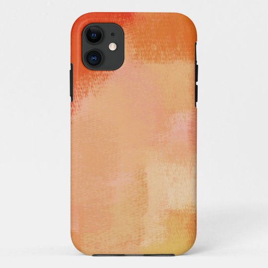 抽象芸術絵画の |ヴィンテージオレンジ21 Case-Mate iPhoneケース (裏面)