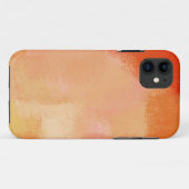 抽象芸術絵画の |ヴィンテージオレンジ21 Case-Mate iPhoneケース (裏面(横))