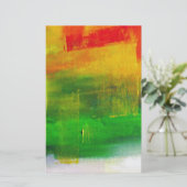 抽象芸術絵画の 便箋 (スタンド正面)