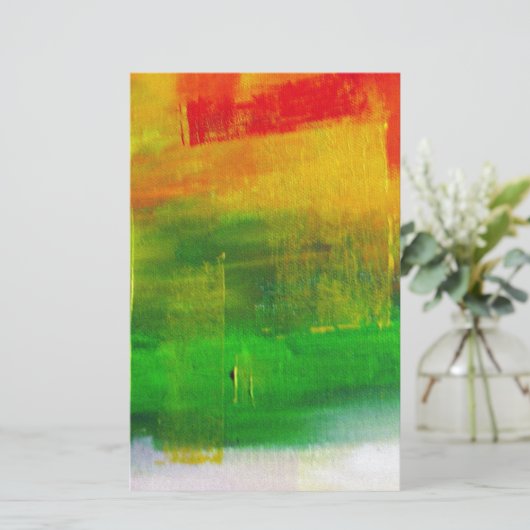 抽象芸術絵画の 便箋 (スタンド正面)