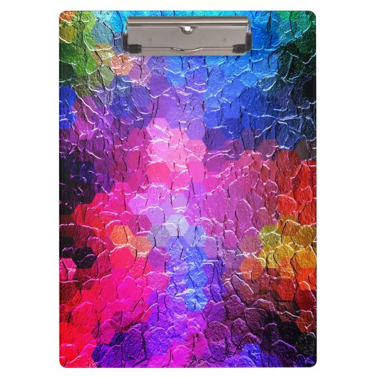 抽象芸術絵画の |動的カラフル クリップボード (正面)