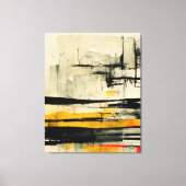 抽象芸術絵画の「哲学と抽象」。 キャンバスプリント (正面)