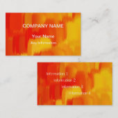 抽象芸術絵画の |抽象芸術第13条 名刺 (正面/裏面)