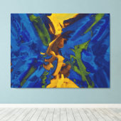 抽象芸術絵画の |抽象芸術第9条 キャンバスプリント (インサイチュ (ウッドフロア))