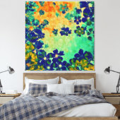 抽象芸術絵画の |春の花 キャンバスプリント (インサイチュ (寝室))