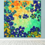 抽象芸術絵画の |春の花 キャンバスプリント (インサイチュ (ウッドフロア))