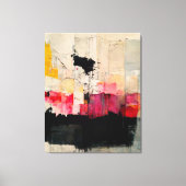 抽象芸術絵画の「春沼」。キャンバス印刷 キャンバスプリント (正面)