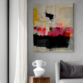 抽象芸術絵画の「春沼」。キャンバス印刷 キャンバスプリント