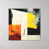 抽象芸術絵画の「熱帯振動」。 キャンバスプリント (正面)