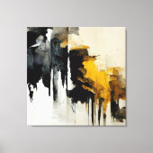 抽象芸術絵画の「風の大仰」。キャンバス キャンバスプリント (正面)