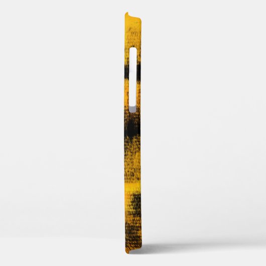 抽象芸術絵画の |黒と黄 Case-Mate iPhoneケース (裏面 / 左)