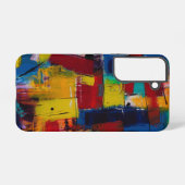 抽象芸術絵画の SAMSUNG GALAXYケース (裏面横)