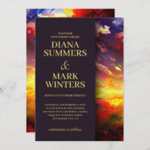 抽象芸術絵画はカラフル空だ。ウェディング