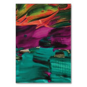 抽象芸術絵画アクリル テーブルナンバー (裏面)