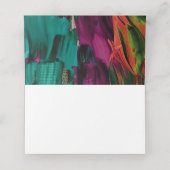 抽象芸術絵画アクリル プレイスカード (内部開封)