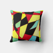 抽象芸術絵画アートのクッション クッション (裏面)