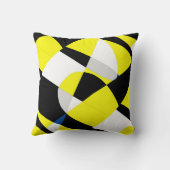 抽象芸術絵画アートのクッション クッション (裏面)