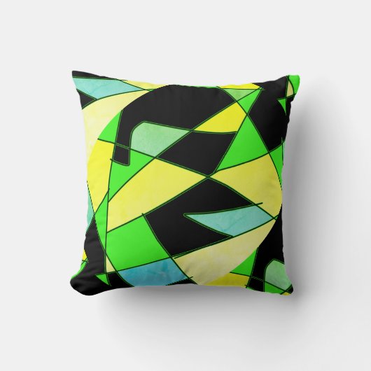 抽象芸術絵画アートのクッション クッション (正面)