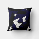 抽象芸術絵画アートのクッション クッション (裏面)