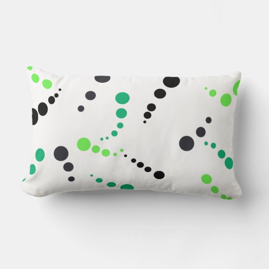 抽象芸術絵画アートのクッション ランバークッション (正面)