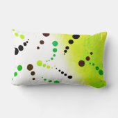 抽象芸術絵画アートのクッション ランバークッション (裏面)