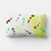 抽象芸術絵画アートのクッション ランバークッション (裏面)