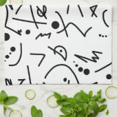 抽象芸術絵画アートの一種 キッチンタオル (折り畳み)
