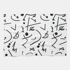 抽象芸術絵画アートの一種 キッチンタオル