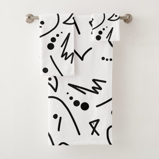 抽象芸術絵画アートの一種 バスタオルセット (インサイチュ)