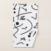 抽象芸術絵画アートの一種 バスタオルセット (ハンドタオル)