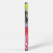 抽象芸術絵画アートの水彩画 iPhoneケース (右側面)