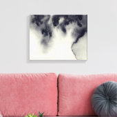 抽象芸術絵画インクのグランジ紙テクスチャ キャンバスプリント (インサイチュ (リビング))