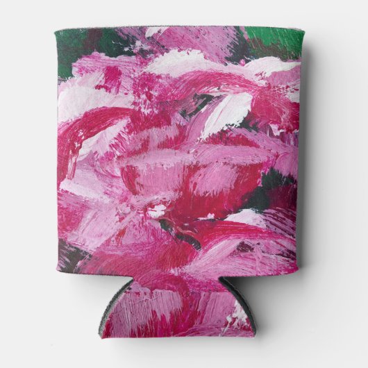 抽象芸術絵画カオス壁紙デザイン 缶クーラー (正面)