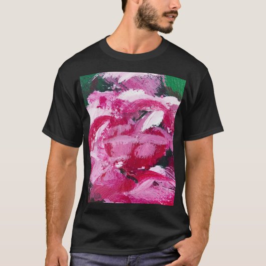 抽象芸術絵画カオス壁紙デザイン Tシャツ (正面)