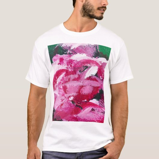 抽象芸術絵画カオス壁紙デザイン Tシャツ (正面)