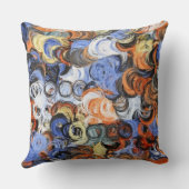 抽象芸術絵画カラー#5 クッション (裏面)