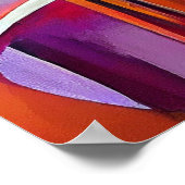 抽象芸術絵画シンフォニーのバイオリン、印刷可能 ポスター (角)