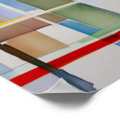 抽象芸術絵画ジオメトリック1:1 ポスター (角)