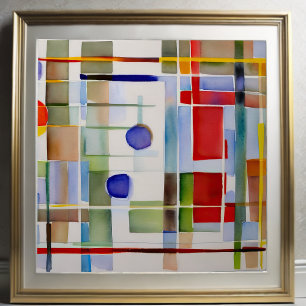 抽象芸術絵画ジオメトリック1:1 ポスター
